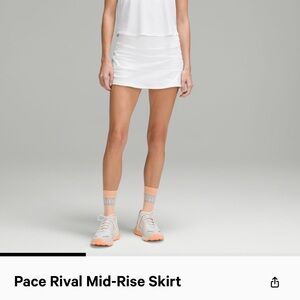 Lululemon pace rival mid rose skirt